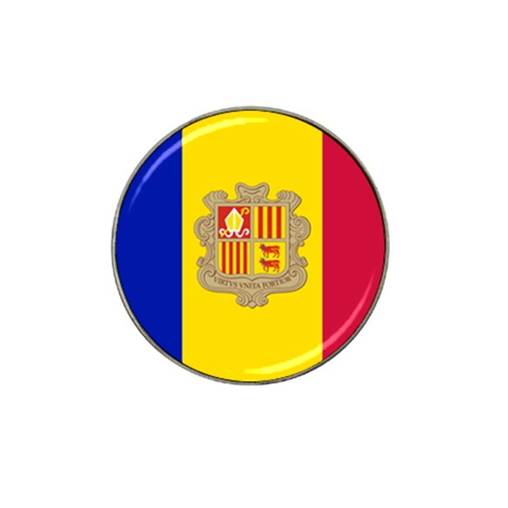 National Flag of Andorra  Hat Clip Ball Marker (4 pack)