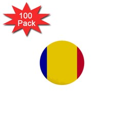 Civil Flag Of Andorra 1  Mini Buttons (100 Pack)  by abbeyz71