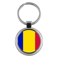 Civil Flag Of Andorra Key Chains (round)  by abbeyz71