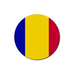 Civil Flag Of Andorra Rubber Coaster (round)  by abbeyz71