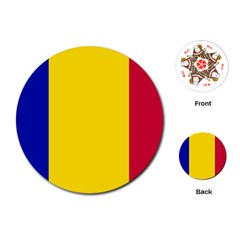 Civil Flag Of Andorra Playing Cards (round)  by abbeyz71