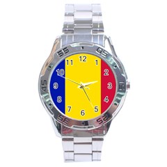 Civil Flag Of Andorra Stainless Steel Analogue Watch by abbeyz71