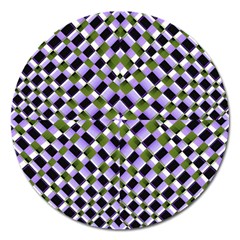 Hypnotic Geometric Pattern Magnet 5  (round) by dflcprints