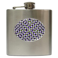 Hypnotic Geometric Pattern Hip Flask (6 Oz) by dflcprints