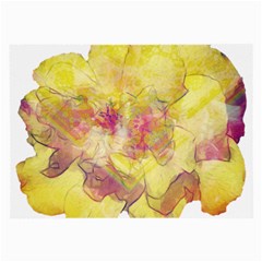 Yellow Rose Large Glasses Cloth (2-side) by aumaraspiritart