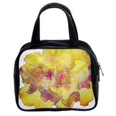 Yellow Rose Classic Handbags (2 Sides) by aumaraspiritart