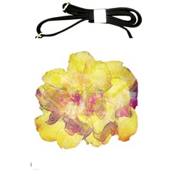 Yellow Rose Shoulder Sling Bags by aumaraspiritart