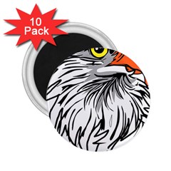 Animal Bird Cartoon Comic Eagle 2 25  Magnets (10 Pack)  by Simbadda