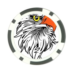 Animal Bird Cartoon Comic Eagle Poker Chip Card Guard (10 Pack) by Simbadda