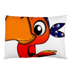 Bird Cartoon Character Parrot Pillow Case by Simbadda