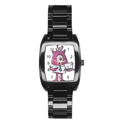 Business Education Logo Monster Stainless Steel Barrel Watch by Simbadda