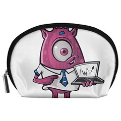 Business Education Logo Monster Accessory Pouches (large)  by Simbadda