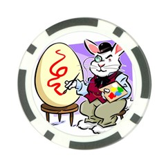 Bunny Easter Artist Spring Cartoon Poker Chip Card Guard (10 Pack) by Simbadda