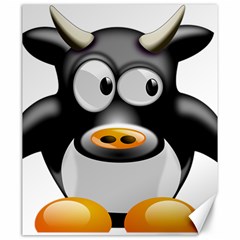 Cow Animal Mammal Cute Tux Canvas 20  X 24   by Simbadda