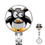 Cow Animal Mammal Cute Tux Stainless Steel Nurses Watch Front