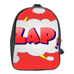 Comic Bubble Popart Cartoon Action School Bag (xl)