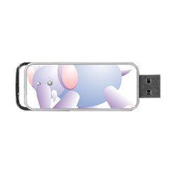 Elephant Portable Usb Flash (two Sides) by Simbadda