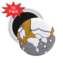 Dog Bath Grooming 2 25  Magnets (10 Pack)  by Simbadda