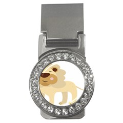 Lion Cute Sketch Funny Money Clips (cz)  by Simbadda