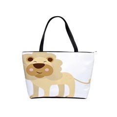 Lion Cute Sketch Funny Shoulder Handbags by Simbadda