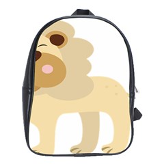 Lion Cute Sketch Funny School Bag (xl)