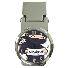 Ninja Baby Parent Cartoon Japan Money Clip Watches by Simbadda