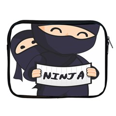 Ninja Baby Parent Cartoon Japan Apple Ipad 2/3/4 Zipper Cases by Simbadda