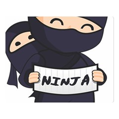 Ninja Baby Parent Cartoon Japan Double Sided Flano Blanket (large) 