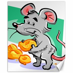 Mouse Cheese Tail Rat Hole Canvas 16  X 20   by Simbadda