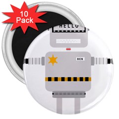 Robot Technology Robotic Animation 3  Magnets (10 pack) 