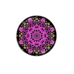 Namaste Decorative Flower Pattern Of Floral Hat Clip Ball Marker by pepitasart