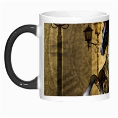 Awesome Steampunk Horse, Clocks And Gears In Golden Colors Morph Mugs by FantasyWorld7