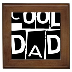 Cool Dad Typography Framed Tiles by yoursparklingshop