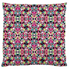 Multicolored Abstract Geometric Pattern Standard Flano Cushion Case (two Sides) by dflcprints