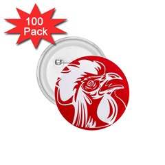 Cock Logo Emblem Symbol France 1 75  Buttons (100 Pack)  by Simbadda