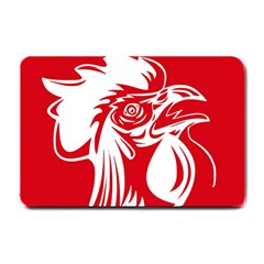 Cock Logo Emblem Symbol France Small Doormat  by Simbadda