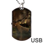 Mammal Nature Wood Tree Waters Dog Tag USB Flash (Two Sides) Front