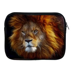 Fractalius Big Cat Animal Apple Ipad 2/3/4 Zipper Cases by Simbadda