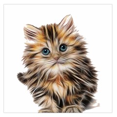 Kitten Mammal Animal Young Cat Large Satin Scarf (square) by Simbadda