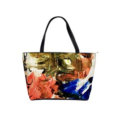 Pagoda And Calligraphy Shoulder Handbags