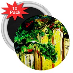 Old Tree And House With An Arch 2 3  Magnets (10 Pack)  by bestdesignintheworld