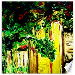 Old Tree And House With An Arch 2 Canvas 12  X 12   by bestdesignintheworld