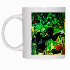 Old Tree And House With An Arch 2 White Mugs by bestdesignintheworld