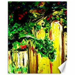 Old Tree And House With An Arch 2 Canvas 16  X 20   by bestdesignintheworld