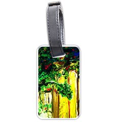 Old Tree And House With An Arch 2 Luggage Tags (one Side)  by bestdesignintheworld