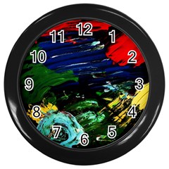 Tumble Weed And Blue Rose 1 Wall Clocks (black) by bestdesignintheworld