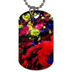 Night, Pond And Moonlight 1 Dog Tag (two Sides) by bestdesignintheworld