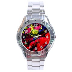 Night, Pond And Moonlight 1 Stainless Steel Analogue Watch by bestdesignintheworld