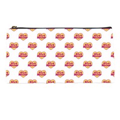 Girl Power Logo Pattern Pencil Cases by dflcprints