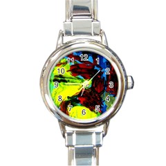 3 Round Italian Charm Watch